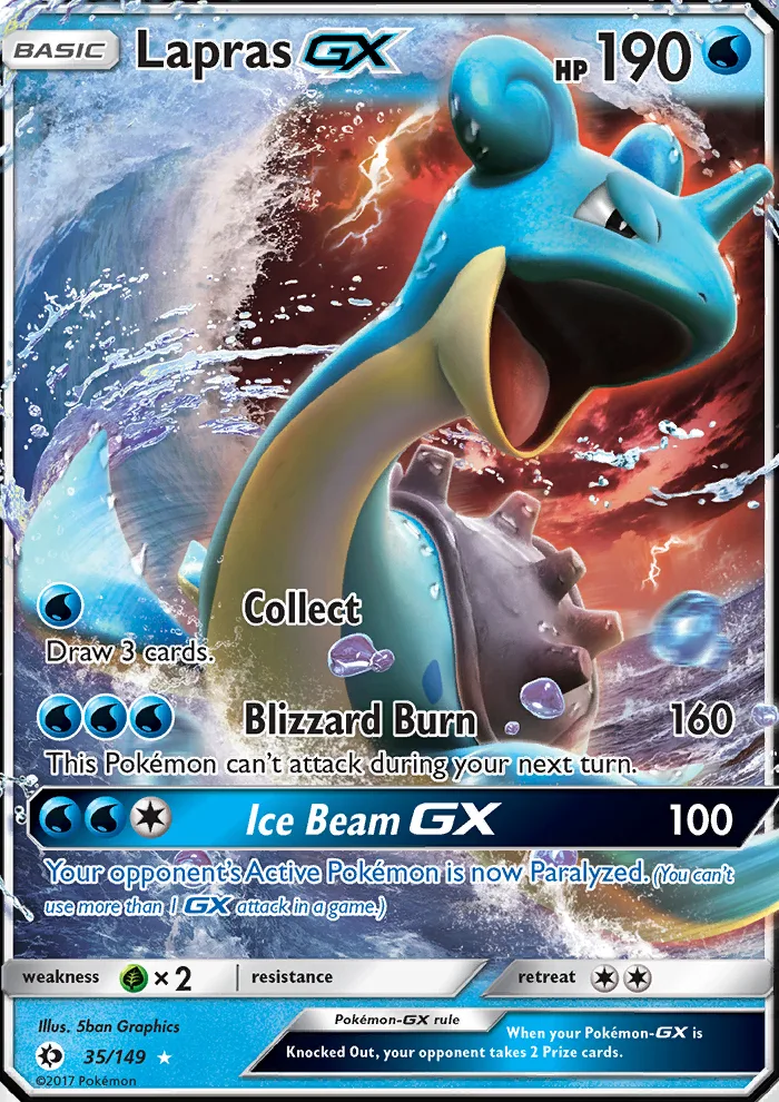 Lapras GX · Sun & Moon 35/149