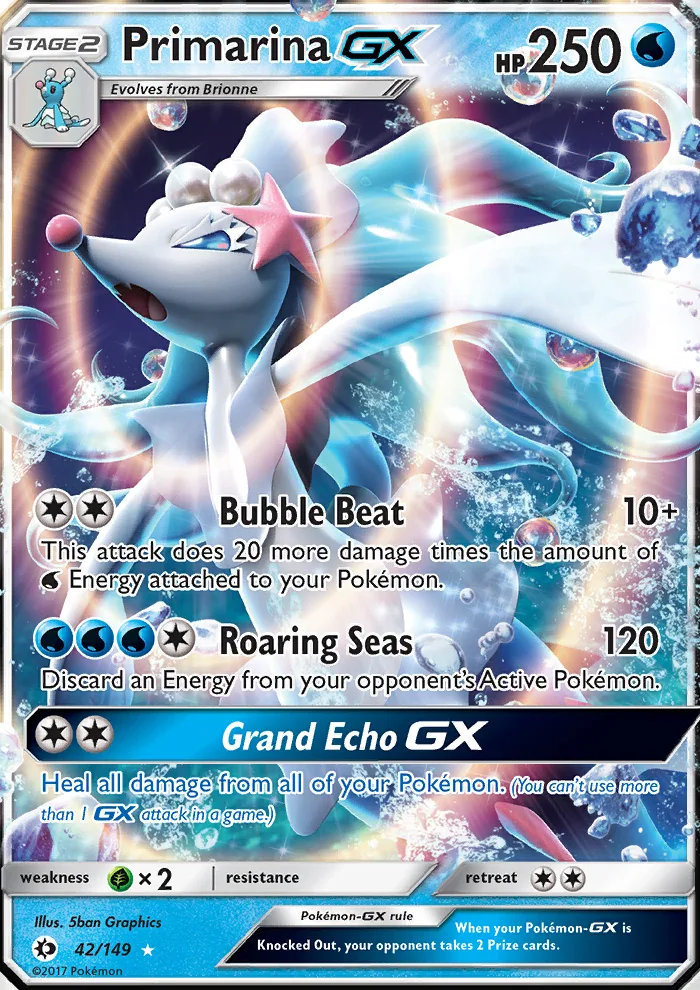 Primarina GX · Sun & Moon 42/149