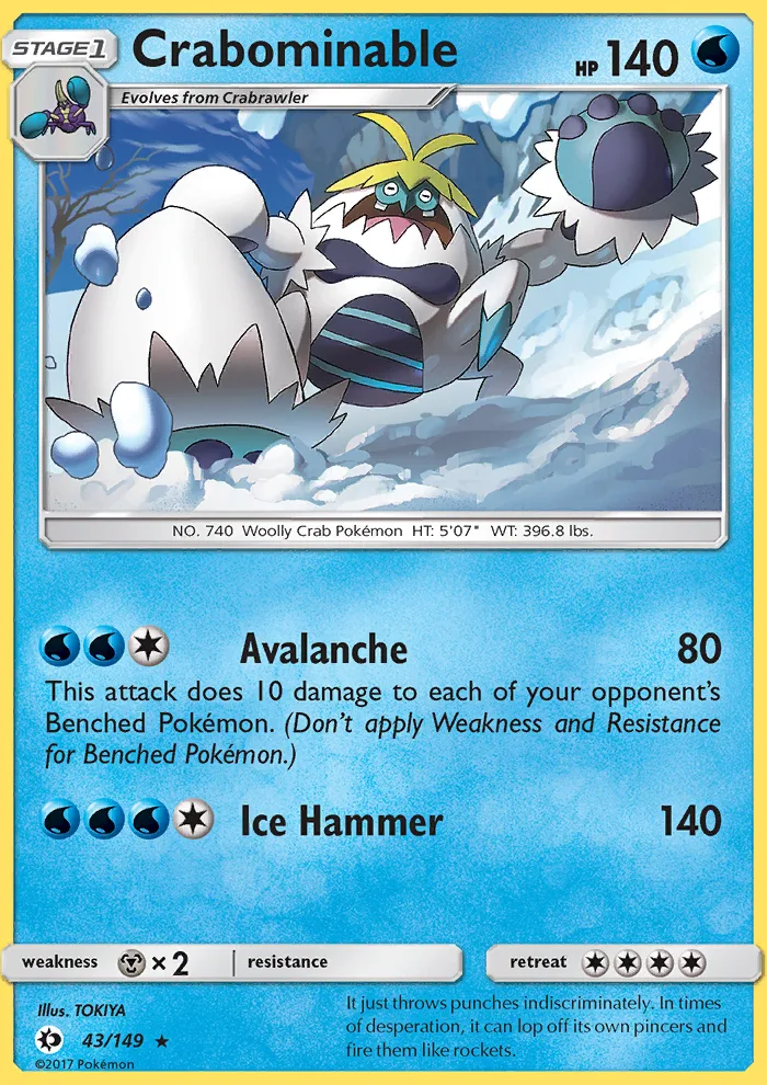 Crabominable · Sun & Moon 43/149
