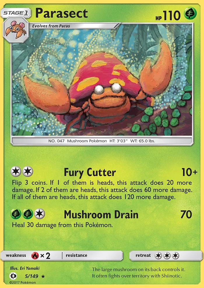 Parasect · Sun & Moon 5/149
