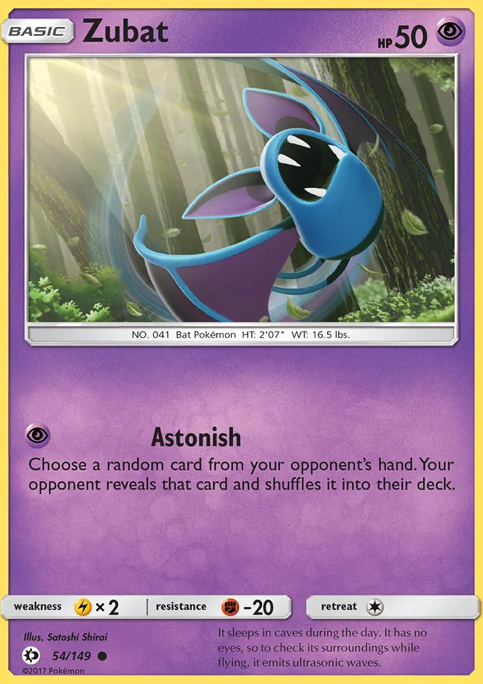 Zubat · Sun & Moon 54/149