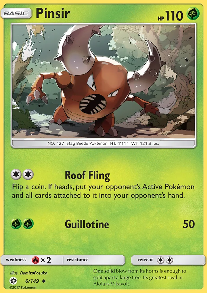Pinsir · Sun & Moon 6/149