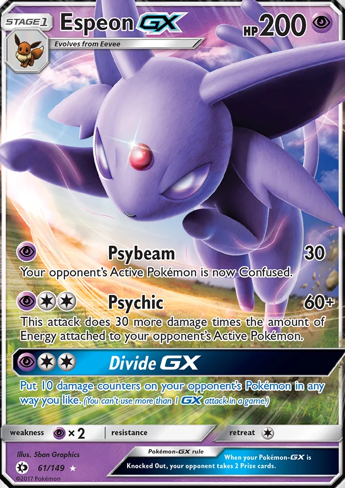 Espeon GX · Sun & Moon 61/149