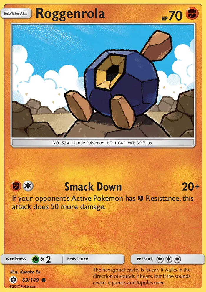 Roggenrola · Sun & Moon 69/149