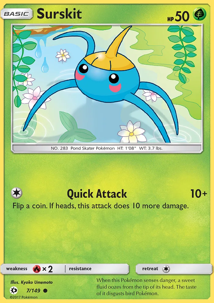 Surskit · Sun & Moon 7/149