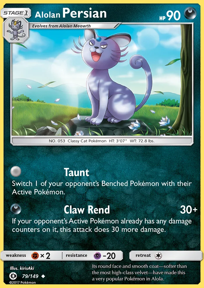 Alolan Persian · Sun & Moon 79/149