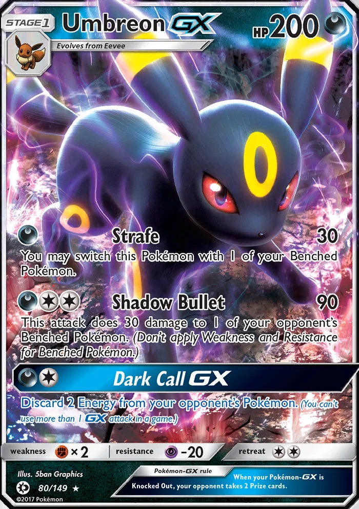 Umbreon GX · Sun & Moon 80/149