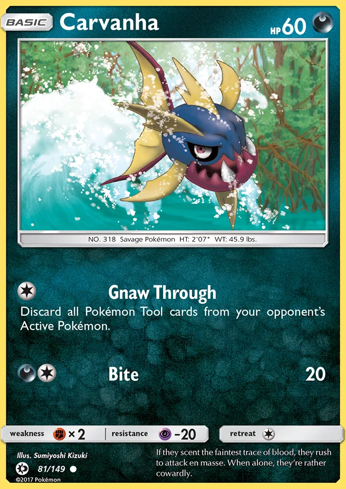 Carvanha · Sun & Moon 81/149