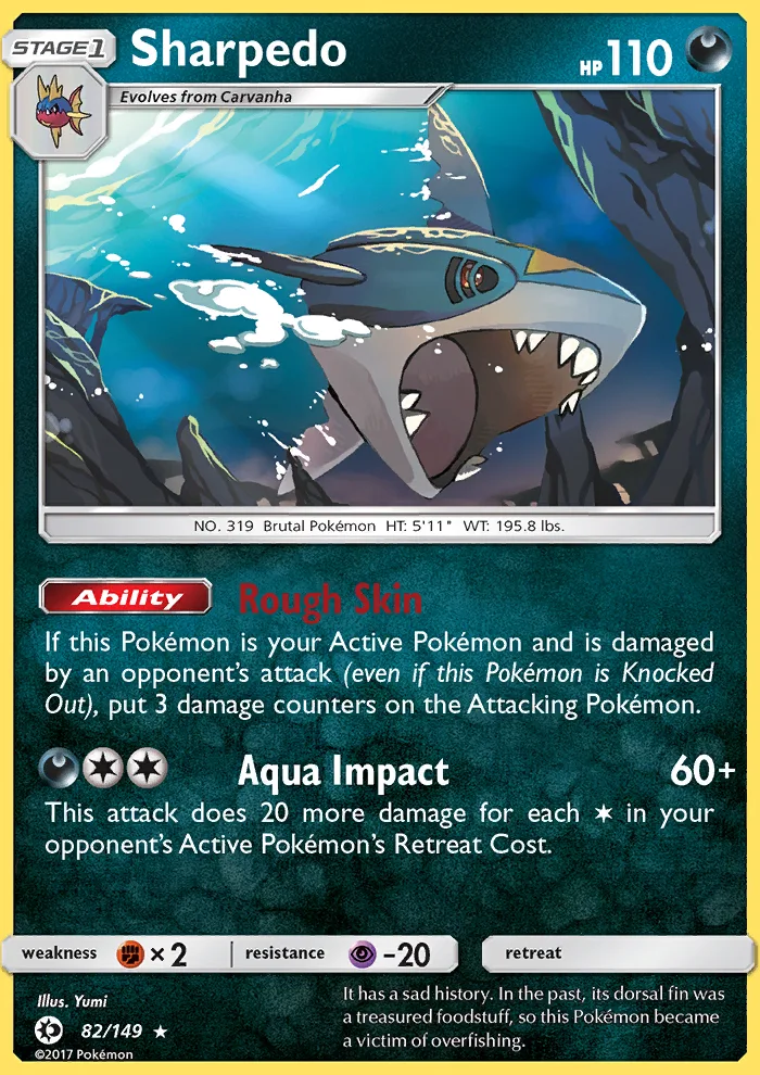 Sharpedo · Sun & Moon 82/149