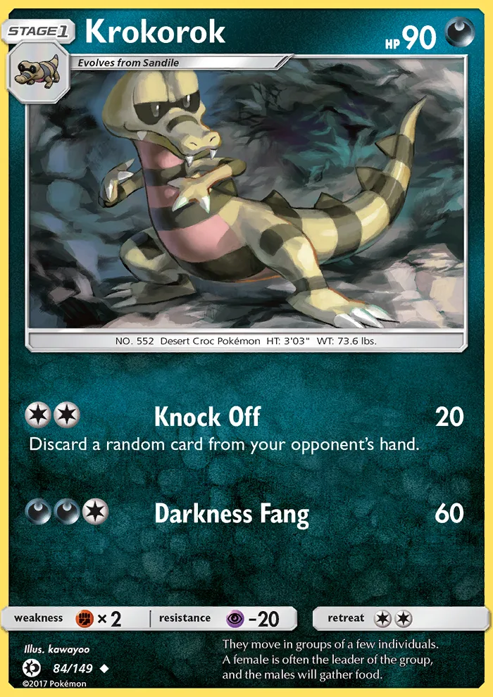 Krokorok · Sun & Moon 84/149