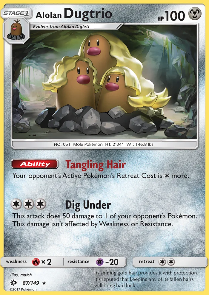 Alolan Dugtrio · Sun & Moon 87/149