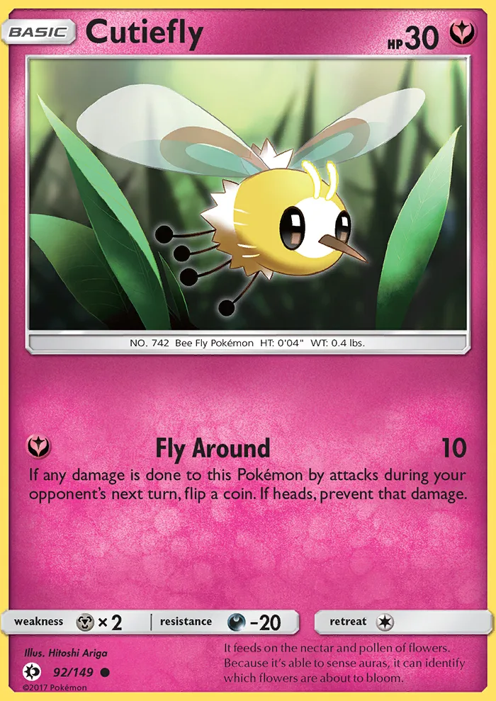 Cutiefly · Sun & Moon 92/149