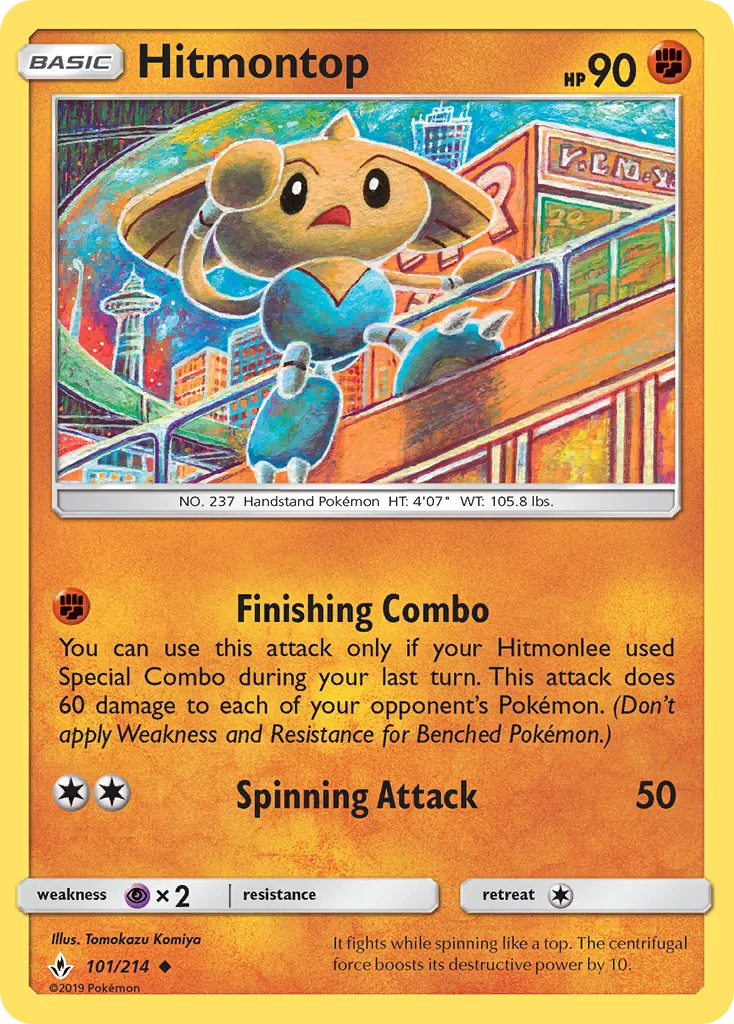 Hitmontop · Unbroken Bonds 101/214