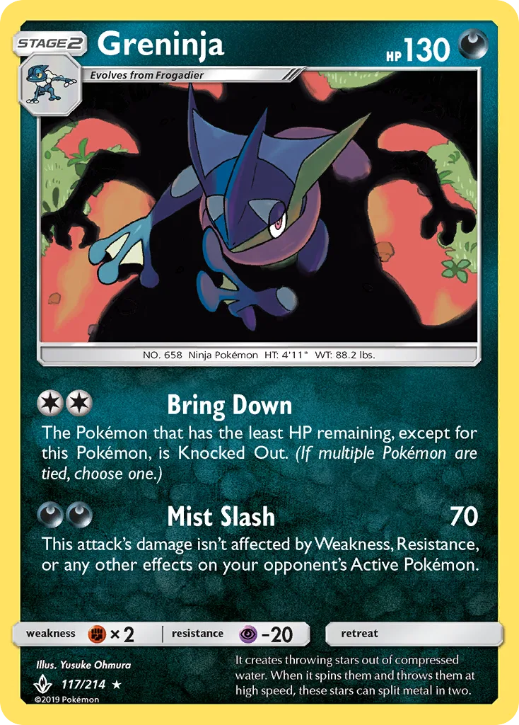 Greninja · Unbroken Bonds 117/214