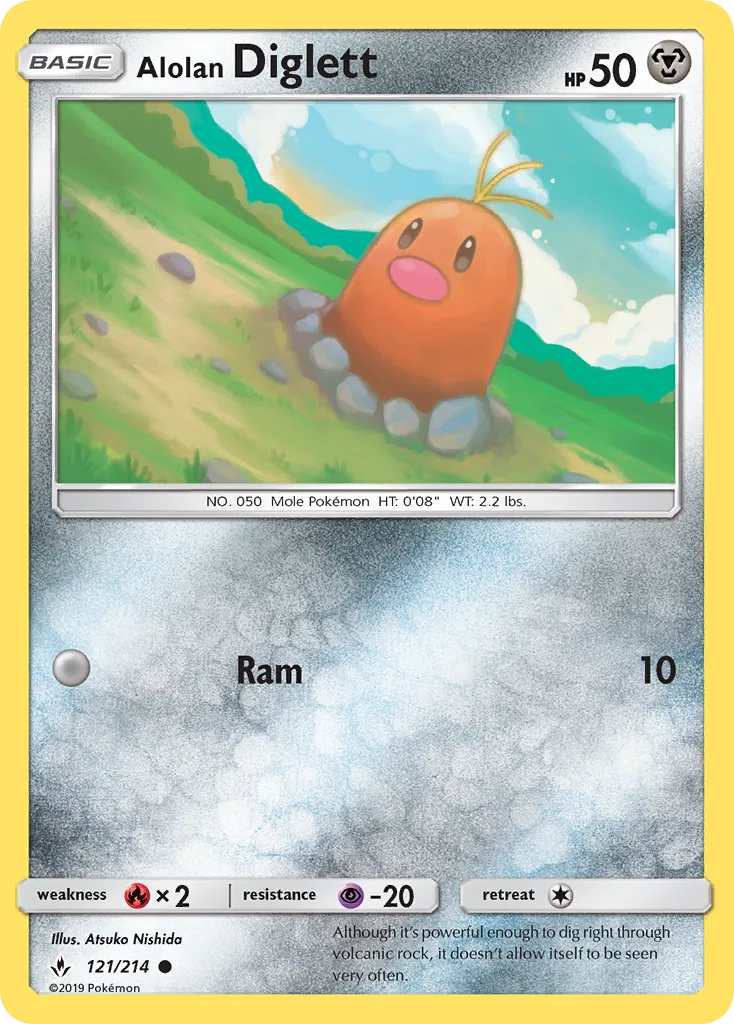 Alolan Diglett · Unbroken Bonds 121/214