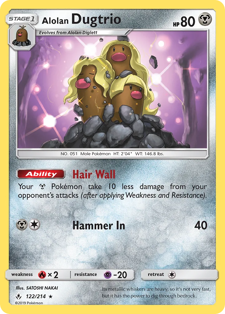 Alolan Dugtrio · Unbroken Bonds 122/214