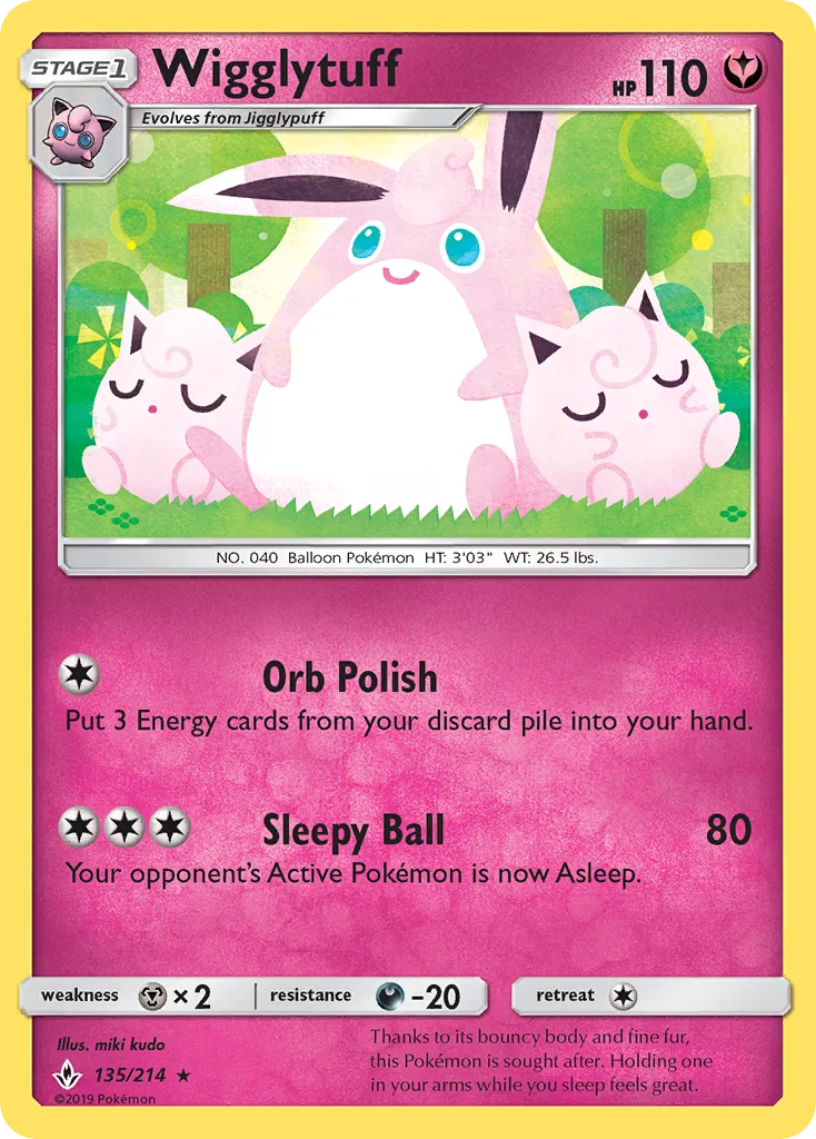 Wigglytuff · Unbroken Bonds 135/214