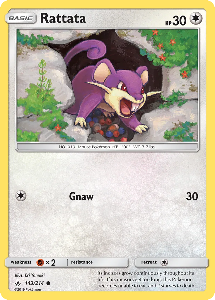 Rattata · Unbroken Bonds 143/214