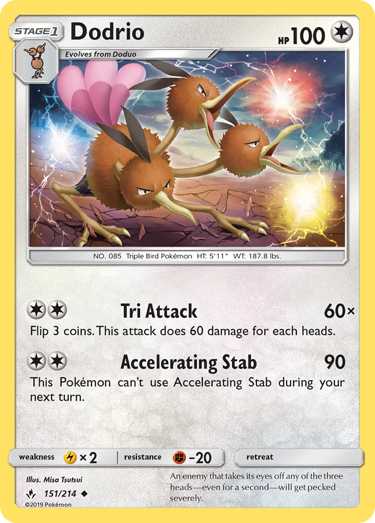 Dodrio · Unbroken Bonds 151/214