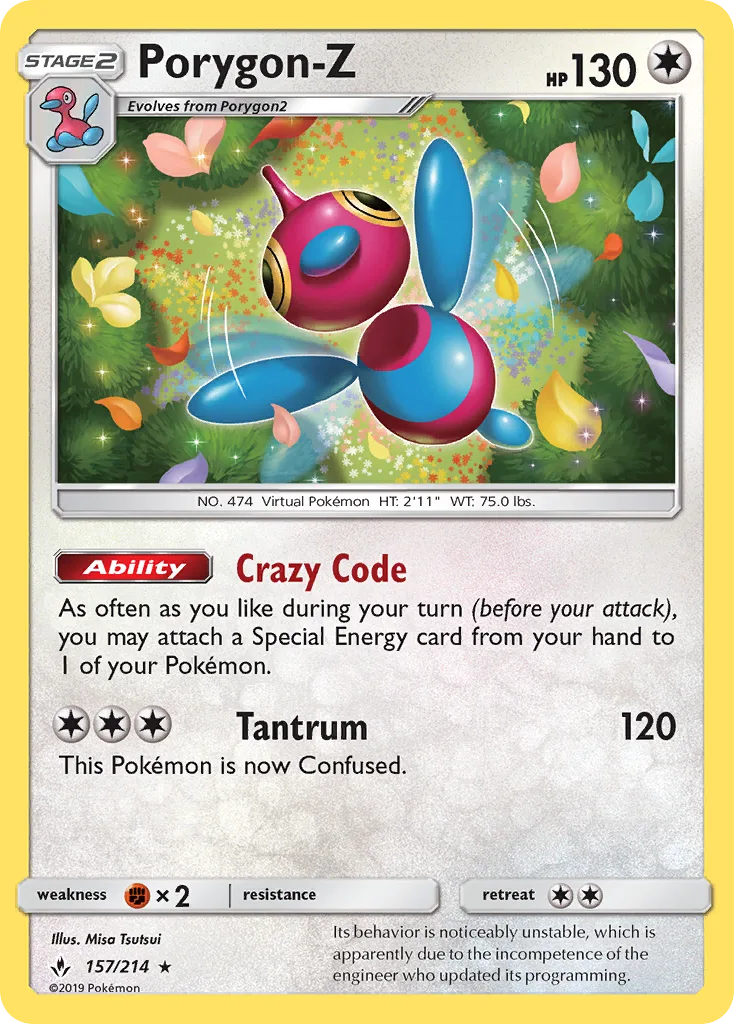 Porygon-Z · Unbroken Bonds 157/214