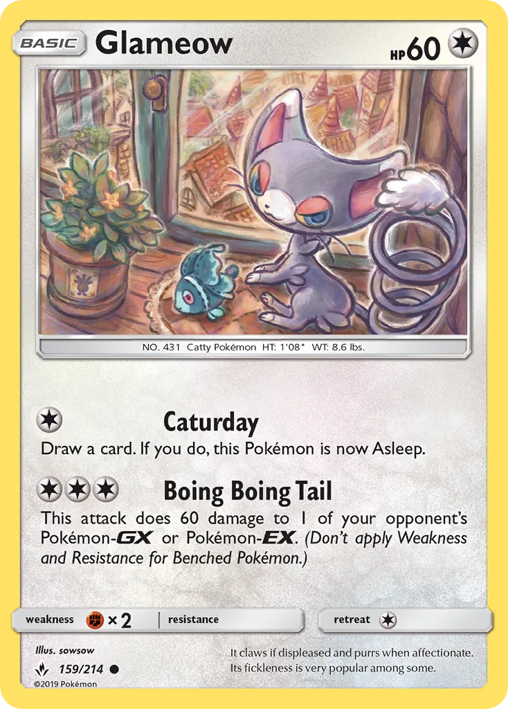 Glameow · Unbroken Bonds 159/214