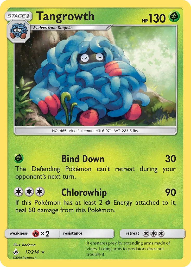 Tangrowth · Unbroken Bonds 17/214