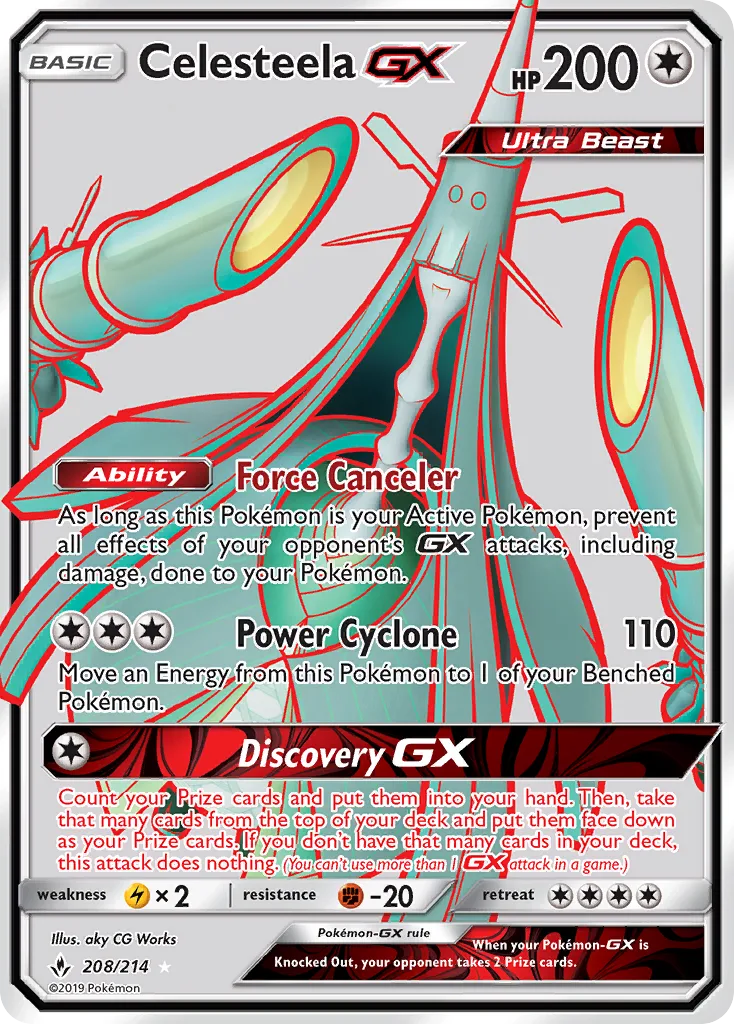 Celesteela GX · Unbroken Bonds 208/214