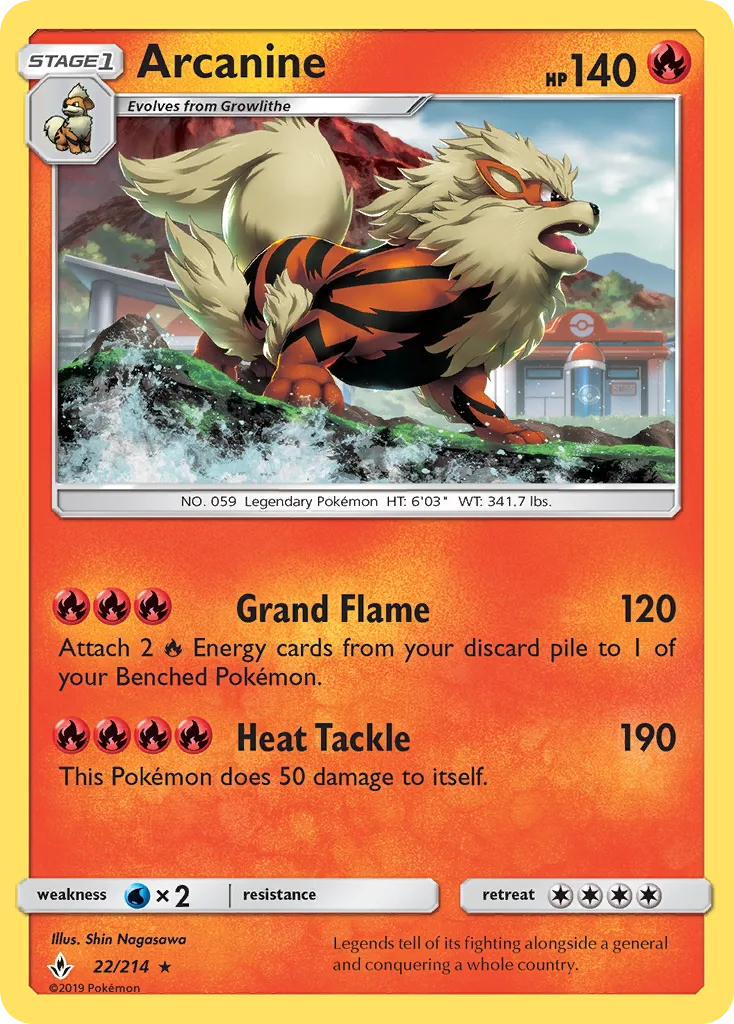 Arcanine · Unbroken Bonds 22/214