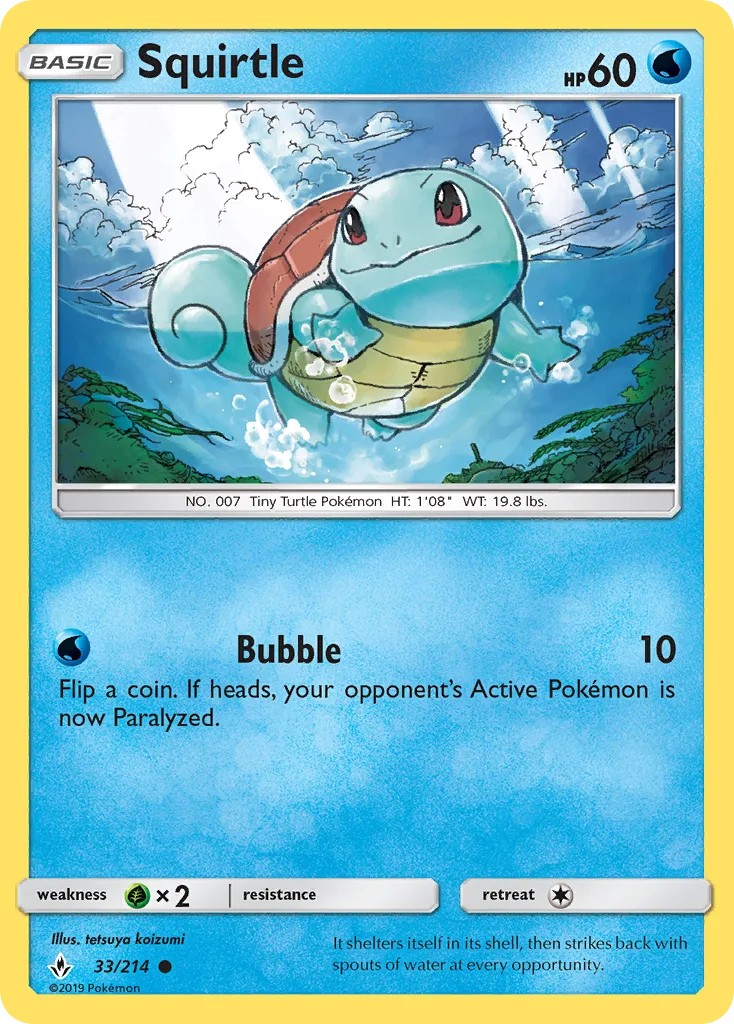 Squirtle · Unbroken Bonds 33/214