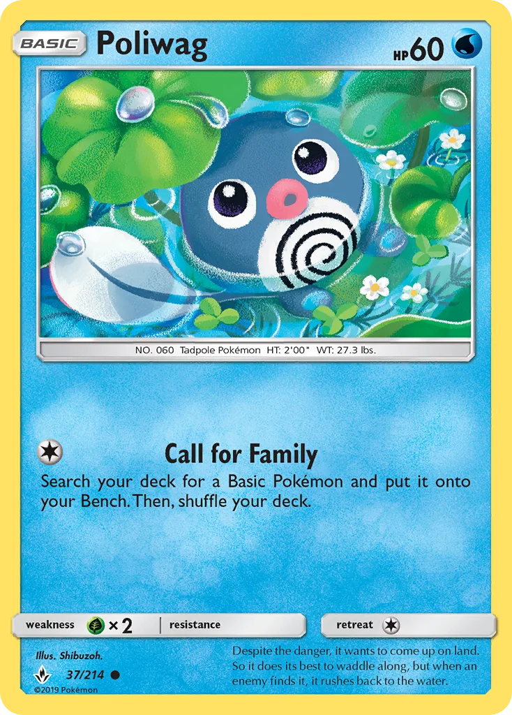 Poliwag · Unbroken Bonds 37/214