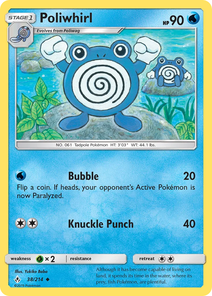 Poliwhirl · Unbroken Bonds 38/214