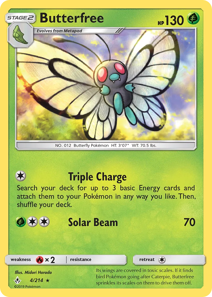 Butterfree · Unbroken Bonds 4/214