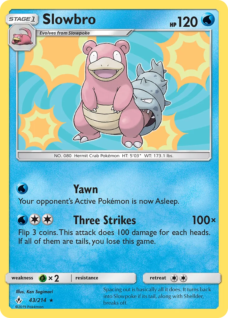 Slowbro · Unbroken Bonds 43/214
