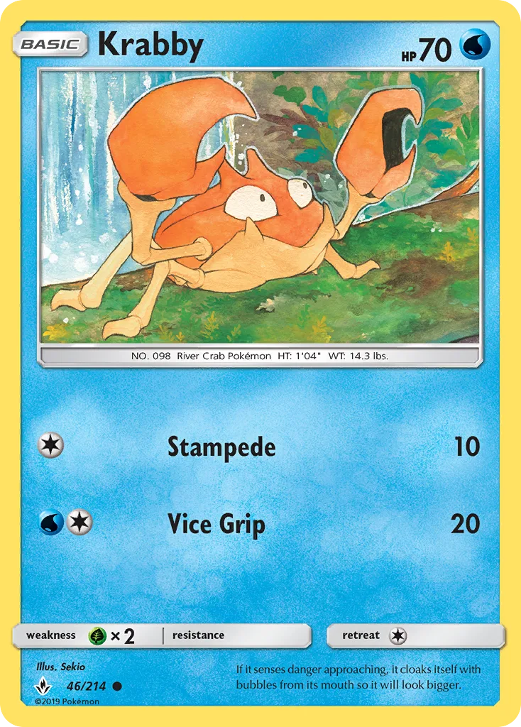 Krabby · Unbroken Bonds 46/214