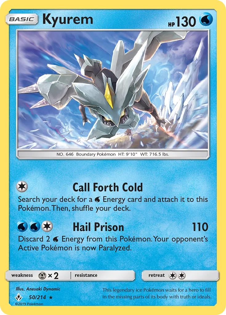 Kyurem · Unbroken Bonds 50/214