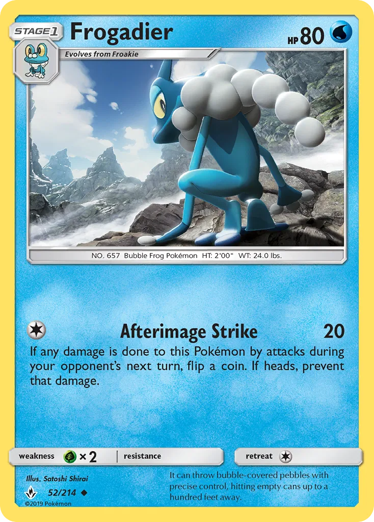 Frogadier · Unbroken Bonds 52/214