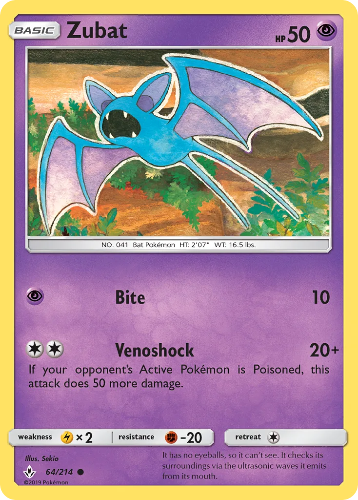 Zubat · Unbroken Bonds 64/214