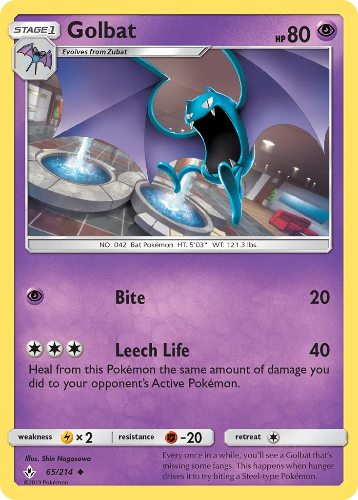 Golbat · Unbroken Bonds 65/214