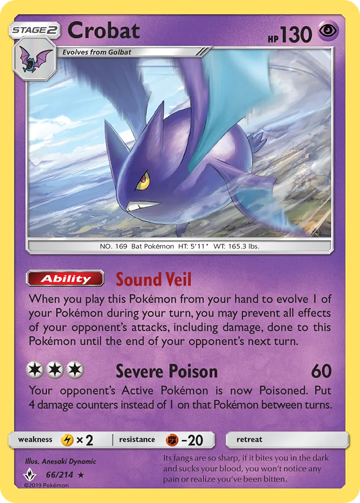 Crobat · Unbroken Bonds 66/214