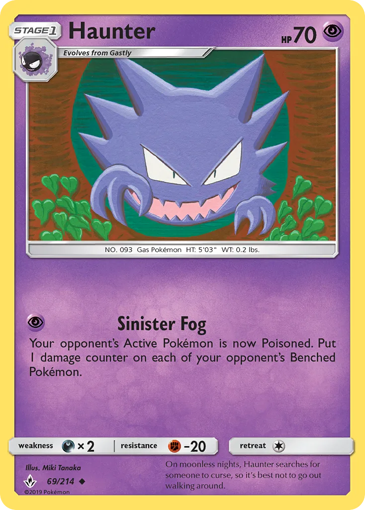 Haunter · Unbroken Bonds 69/214