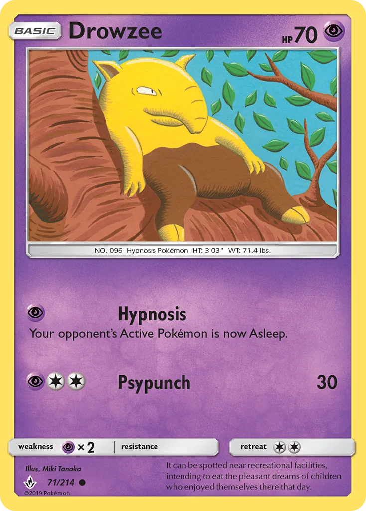 Drowzee · Unbroken Bonds 71/214
