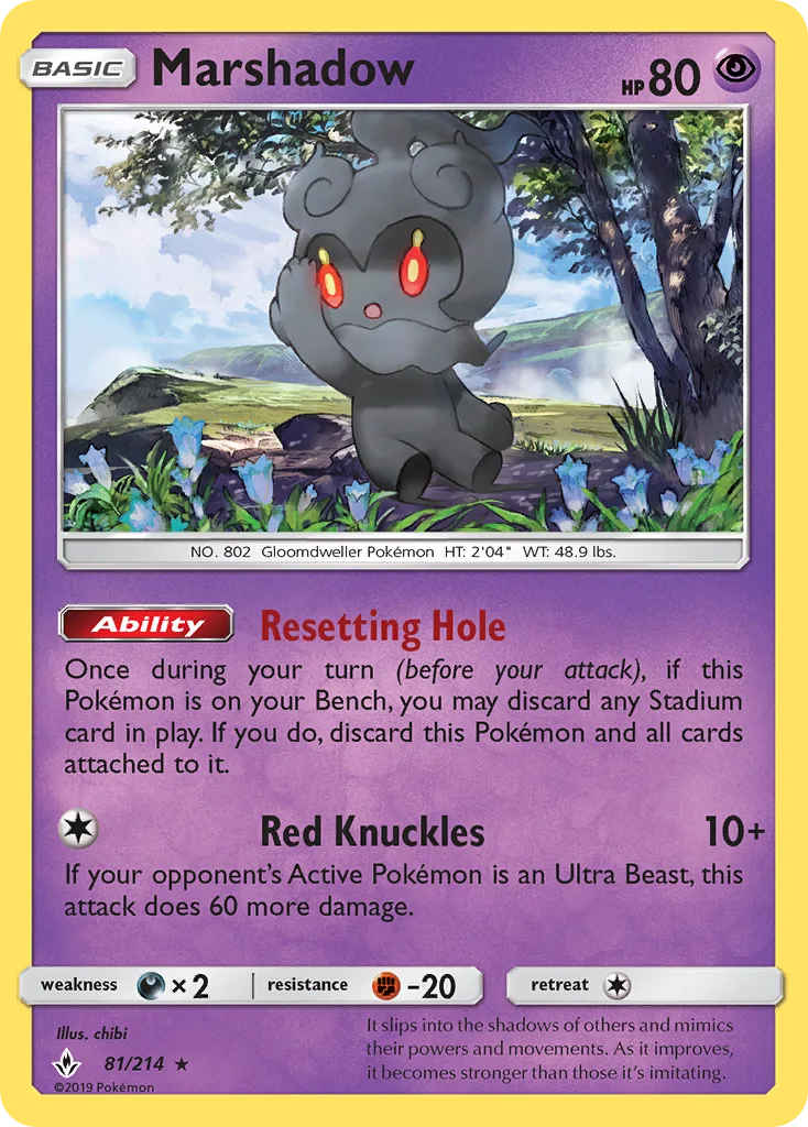 Marshadow · Unbroken Bonds 81/214