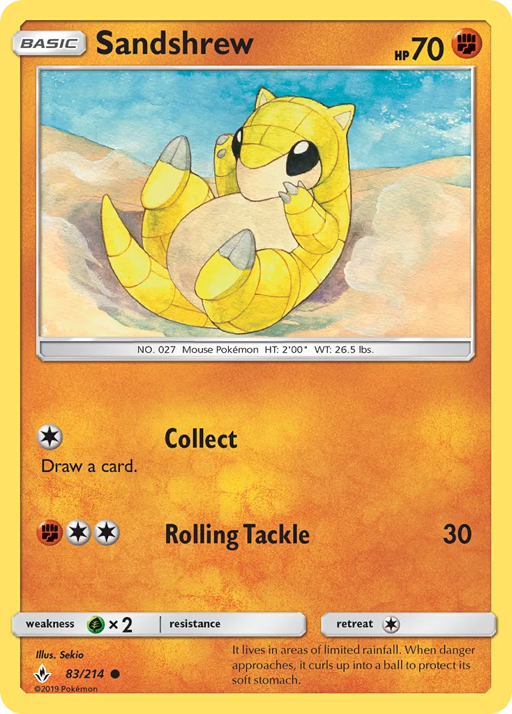 Sandshrew · Unbroken Bonds 83/214
