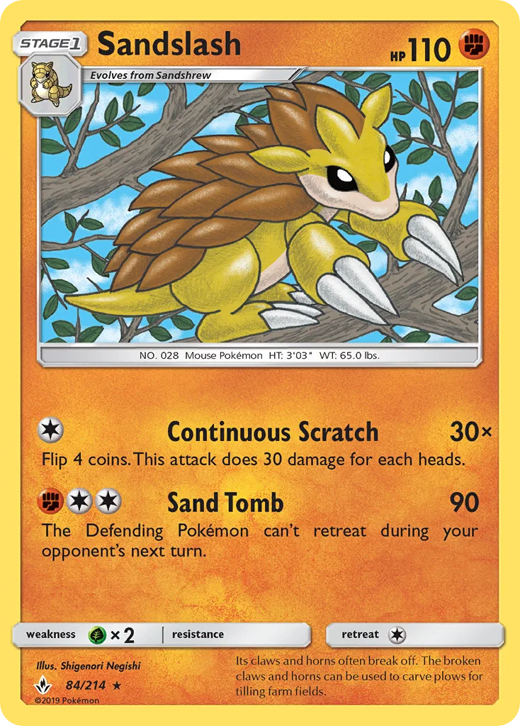 Sandslash · Unbroken Bonds 84/214
