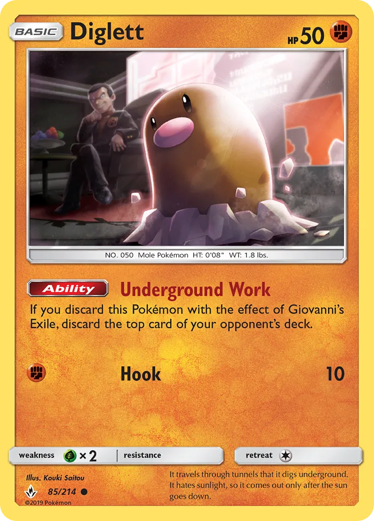 Diglett · Unbroken Bonds 85/214