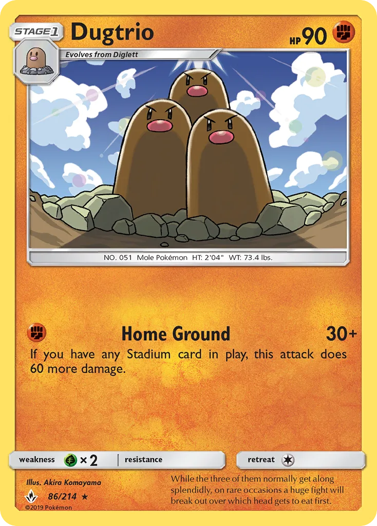 Dugtrio · Unbroken Bonds 86/214