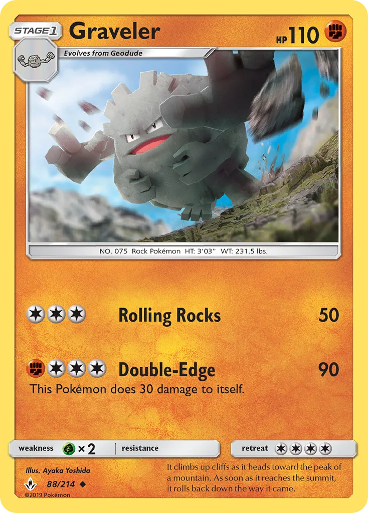 Graveler · Unbroken Bonds 88/214