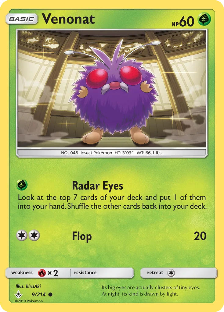 Venonat · Unbroken Bonds 9/214