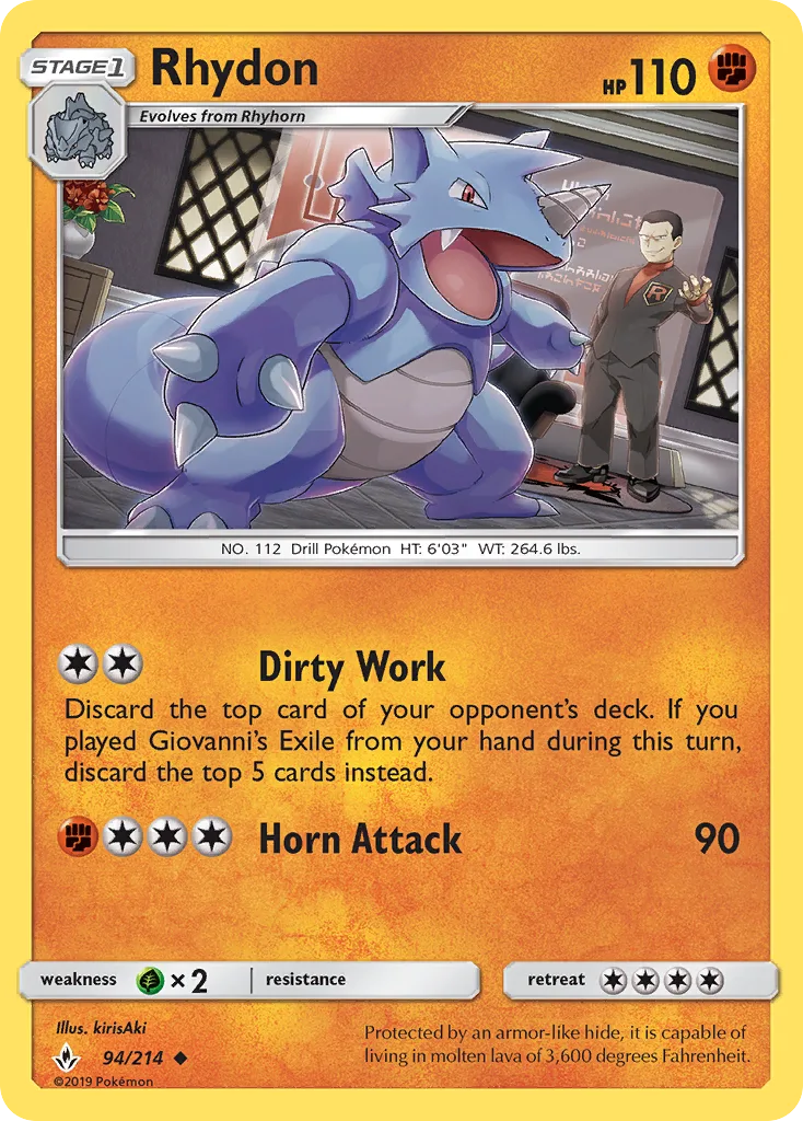 Rhydon · Unbroken Bonds 94/214