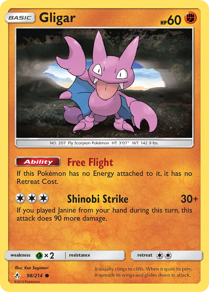 Gligar · Unbroken Bonds 98/214